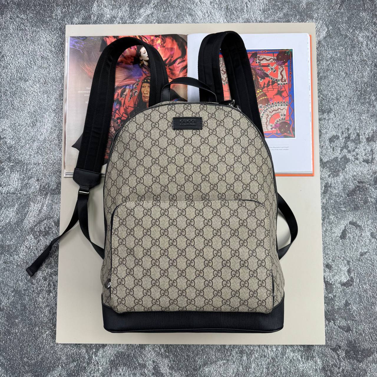 Gucci GG Supreme Eden Backpack Men's Women's in Beige Reps Sale Best Quality AAA Replica
