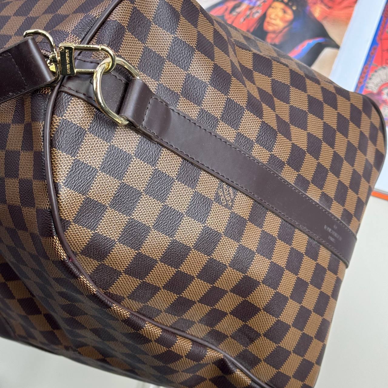 Louis Vuitton Keepall Bandoulière Men's Women's Bags in Brown Color Reps Sale UK Best Quality AAA Replica