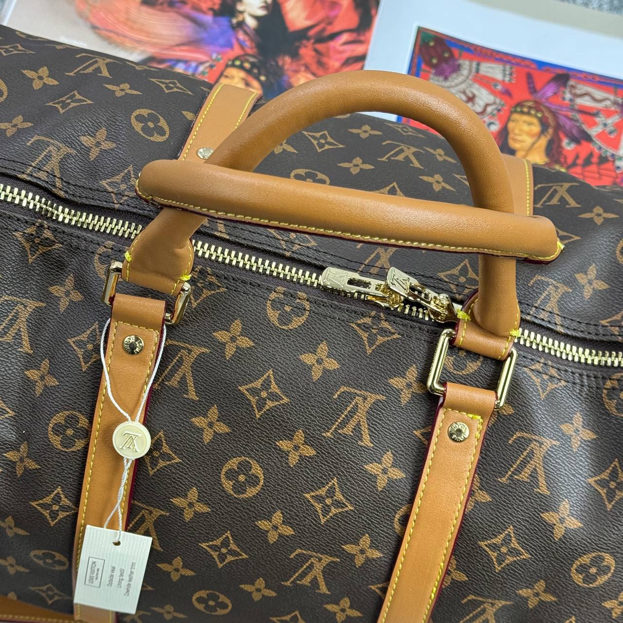 Louis Vuitton Keepall Bandoulière Men's Women's Bags in Brown Color Reps Sale UK Best Quality AAA Replica