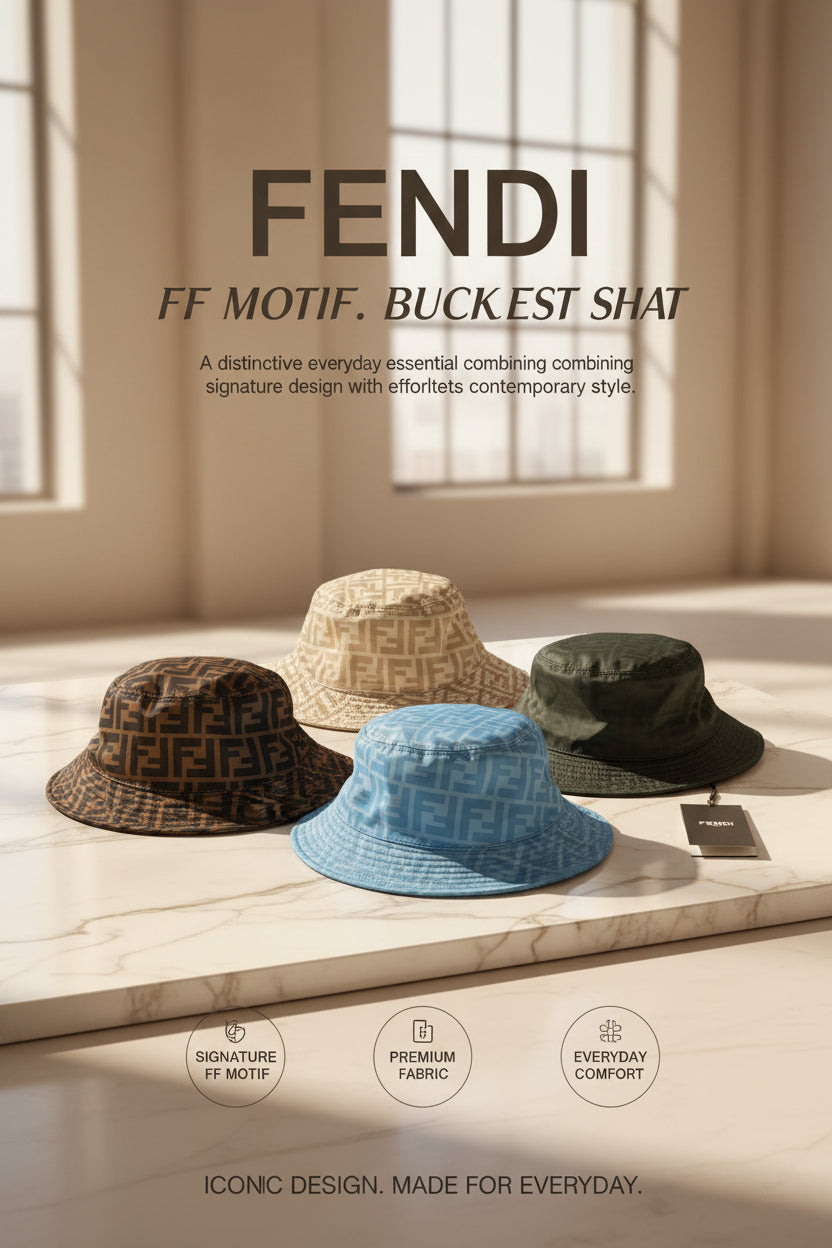 Fendi FF Motif Bucket Hats Men's Women's Reps Sale UK Best Quality AAA Replica