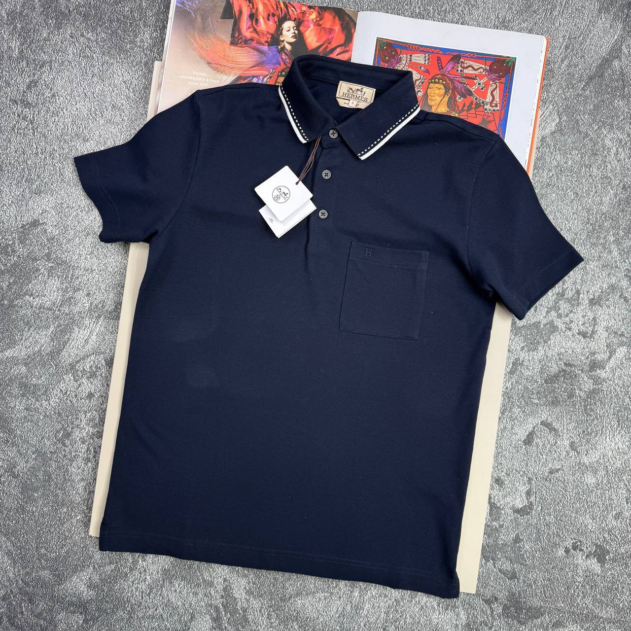 Hermès "Piqures Sellier" Short-Sleeve Polo Shirts Men's in Different Colors Reps Sale UK Best Sale Quality AAA Replica