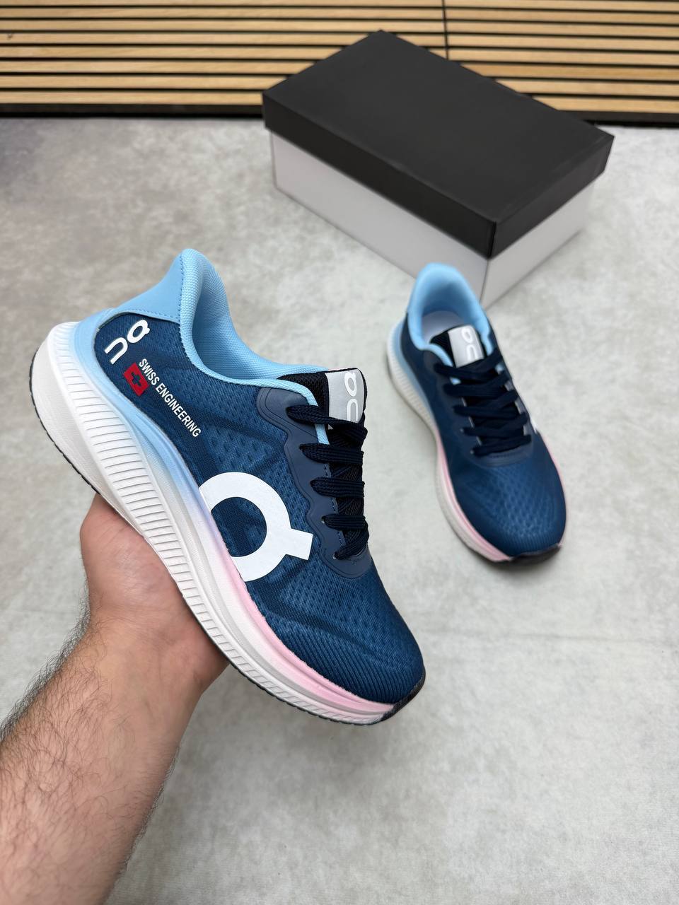 On Running Cloudrunner 2 Denim Light Blue Trainers Women's Reps Sale UK Best Quality AAA Replica