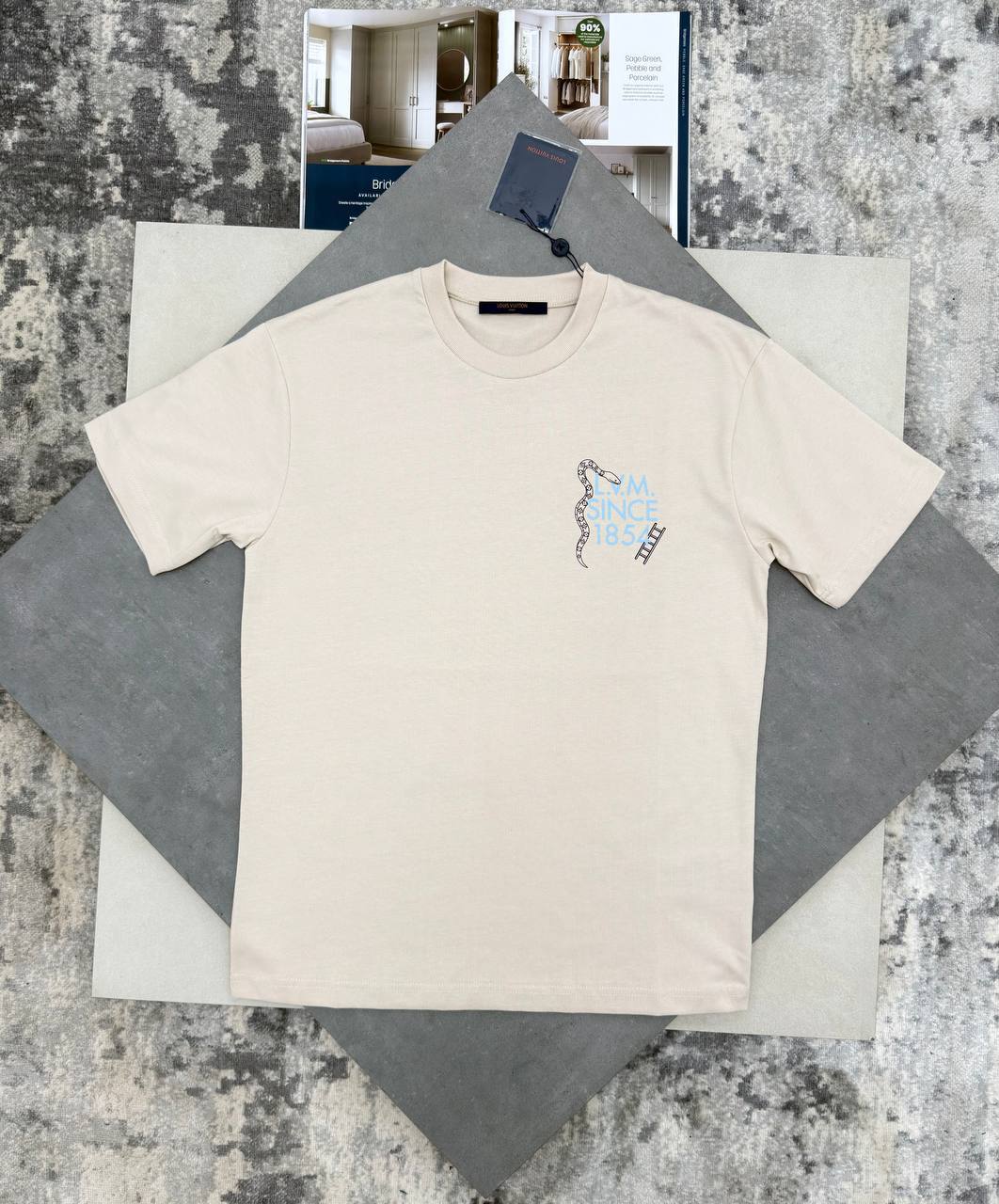 Louis Vuitton Printed Snakes and Ladders Men's Women's T-Shirts in Different Colors Reps UK Best Quality AAA Replica