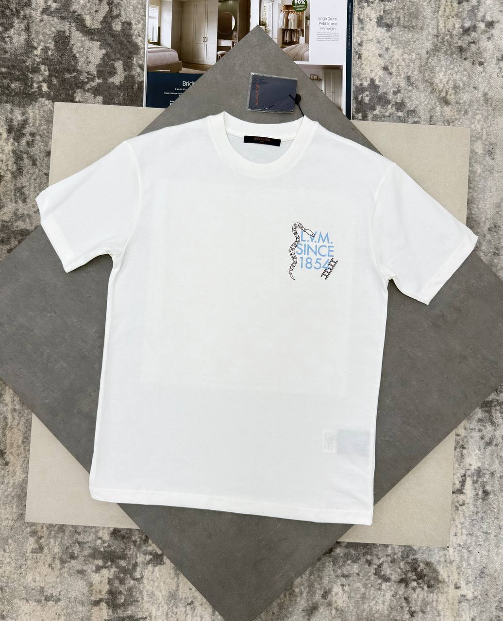 Louis Vuitton Printed Snakes and Ladders Men's Women's T-Shirts in Different Colors Reps UK Best Quality AAA Replica