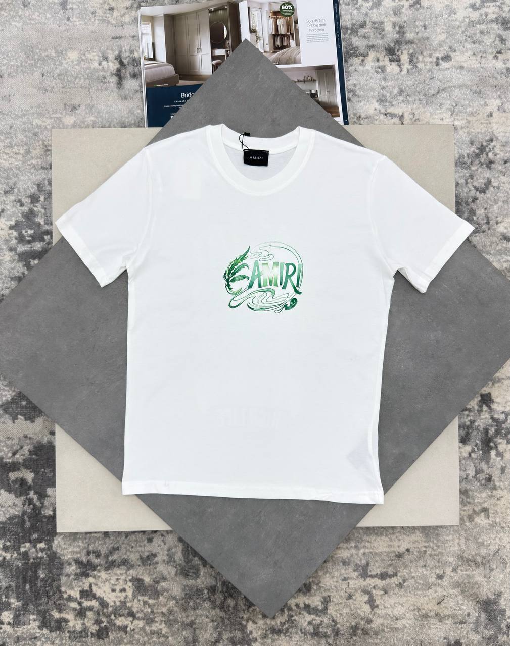 Amiri Leaf Oversized "California High Life" T-Shirts Men's Women's in 2 Colors Reps UK Best Quality Sale AAA Replica