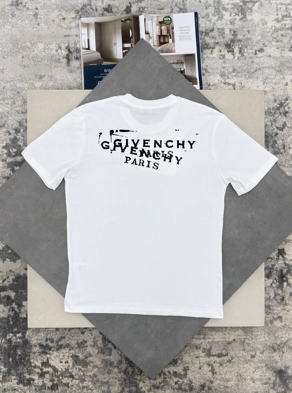 Givenchy Stamp Print Men's Women's T-Shirts in 2 Colors Reps Sale UK Best Quality AAA Replica