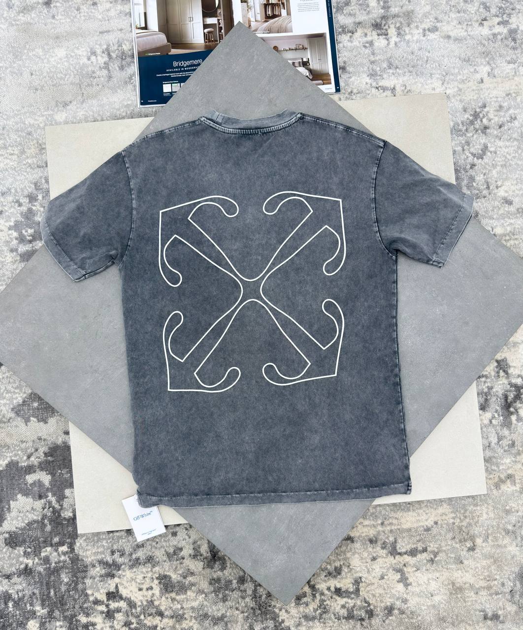Off-White Abstract Logo Outline Logo Men's Women's T-Shirts in 2 Colors Reps Sale UK Best Quality AAA Replica