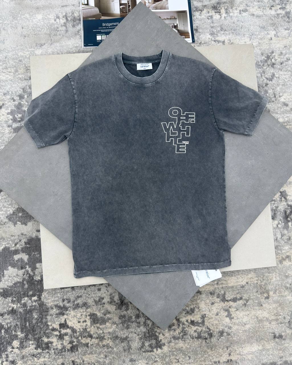 Off-White Abstract Logo Outline Logo Men's Women's T-Shirts in 2 Colors Reps Sale UK Best Quality AAA Replica
