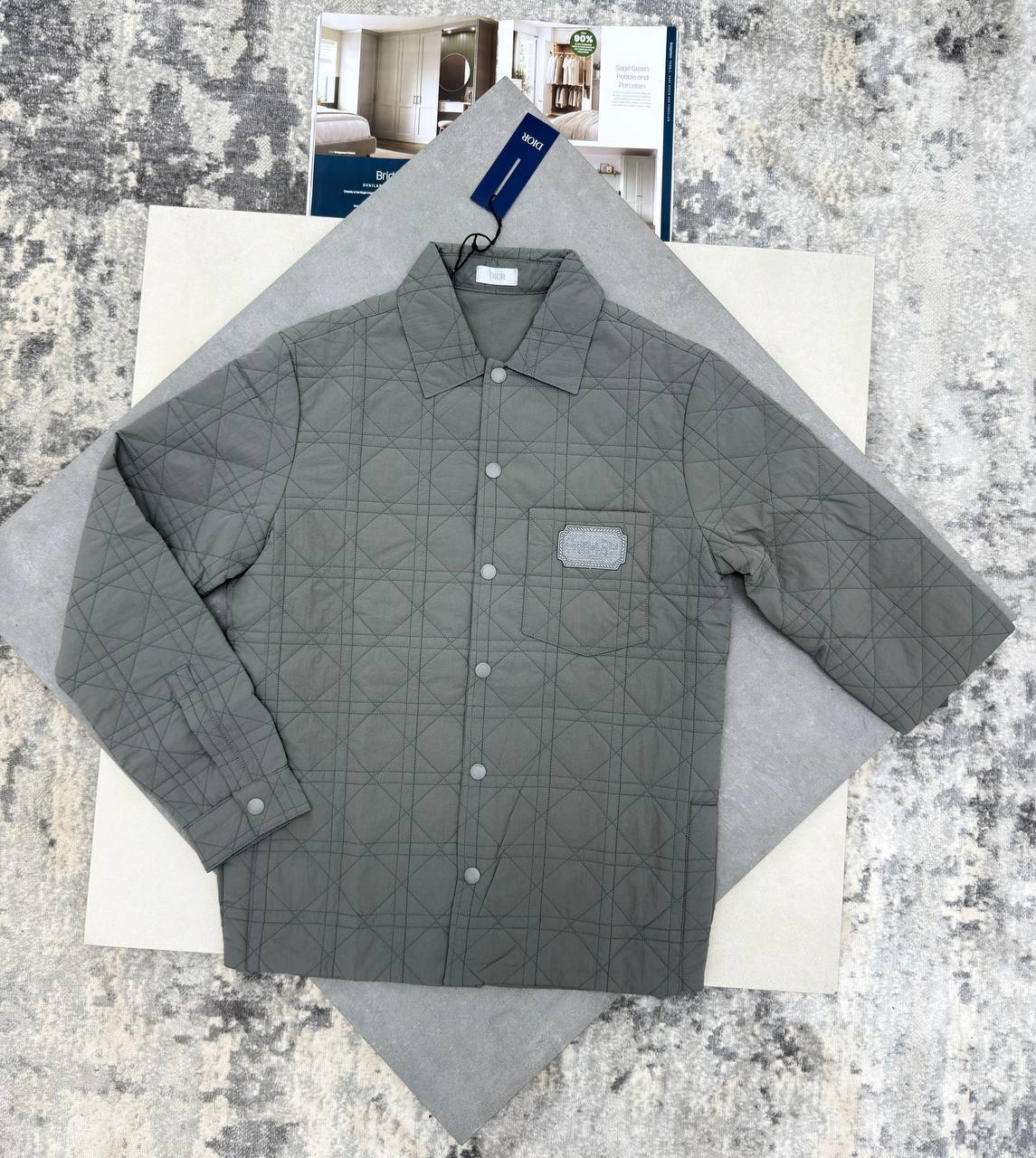 Dior Cannage Quilted Men's Overshirts in Different Colors Reps Sale UK Best Quality AAA Replica