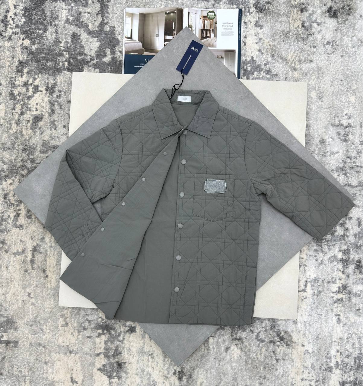 Dior Cannage Quilted Men's Overshirts in Different Colors Reps Sale UK Best Quality AAA Replica