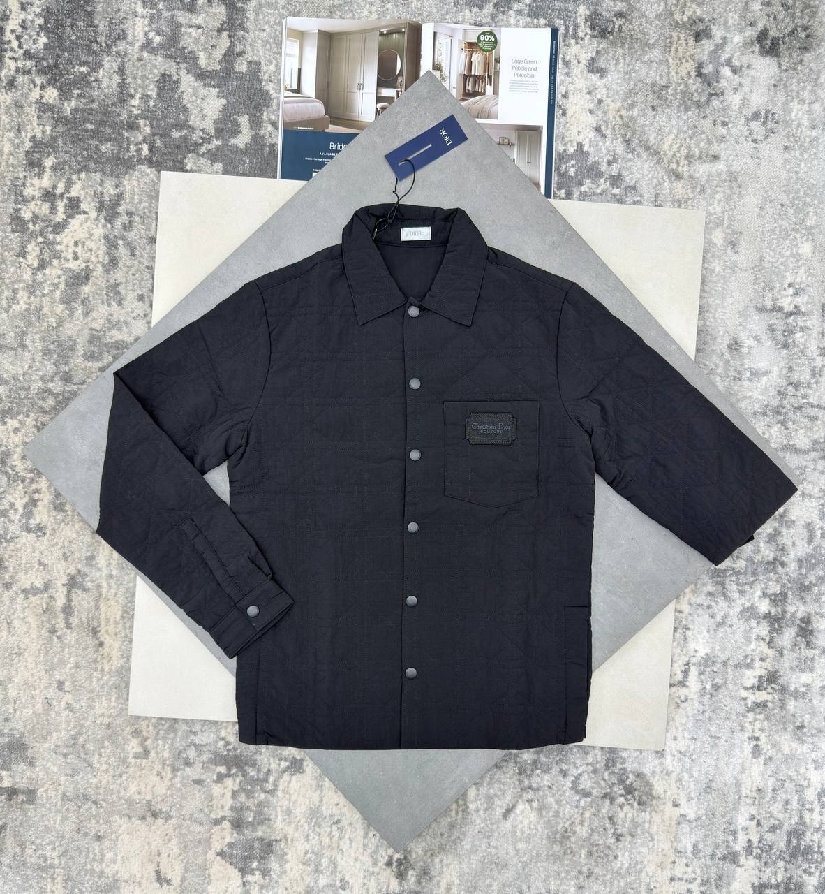 Dior Cannage Quilted Men's Overshirts in Different Colors Reps Sale UK Best Quality AAA Replica