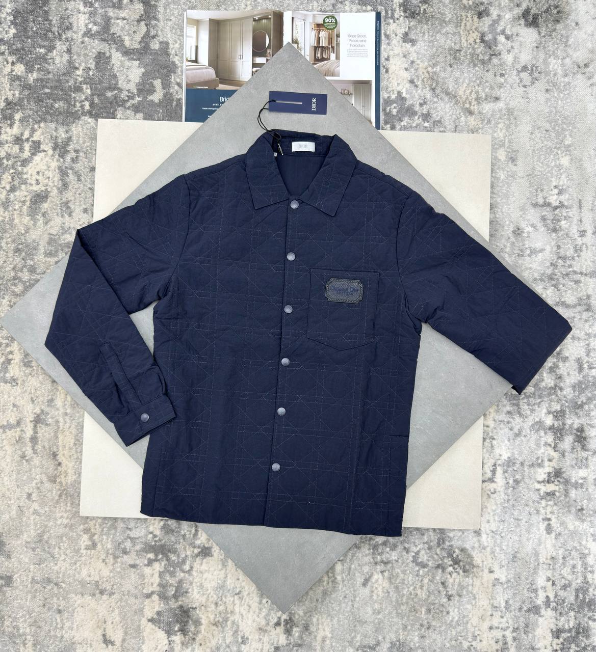 Dior Cannage Quilted Men's Overshirts in Different Colors Reps Sale UK Best Quality AAA Replica