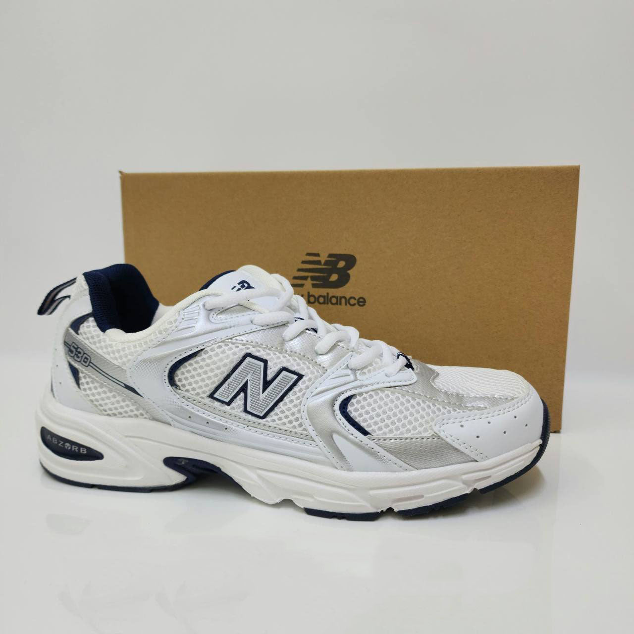 New Balance 530 White/Silver/Navy MR530SG Men's Trainers Reps Sale UK Best Quality AAA Replica