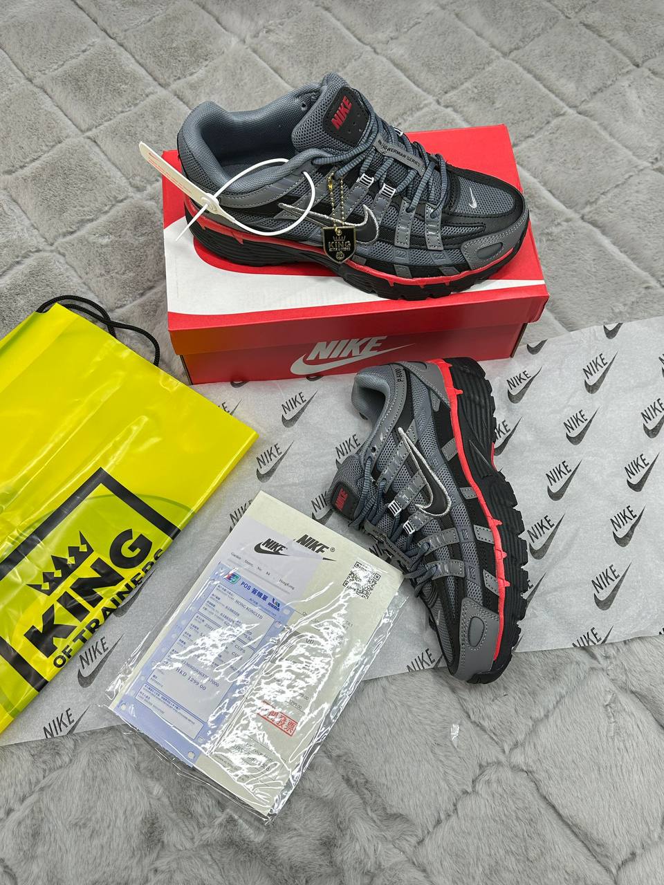 Nike P-6000 "Cool Grey/Black/University Red" IF6199-001 Trainers Men's Reps Sale UK Best Quality Replica