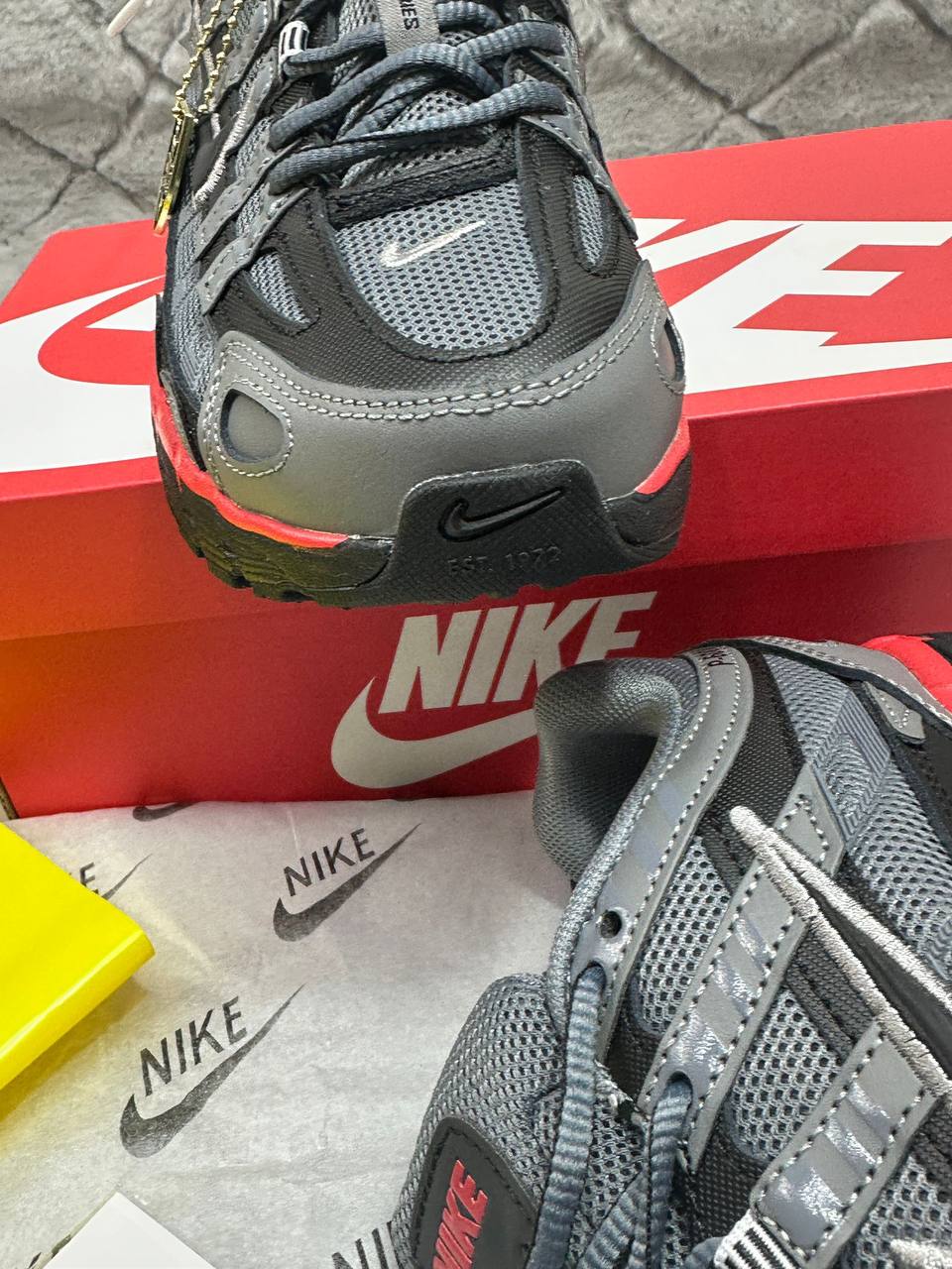 Nike P-6000 "Cool Grey/Black/University Red" IF6199-001 Trainers Men's Reps Sale UK Best Quality Replica