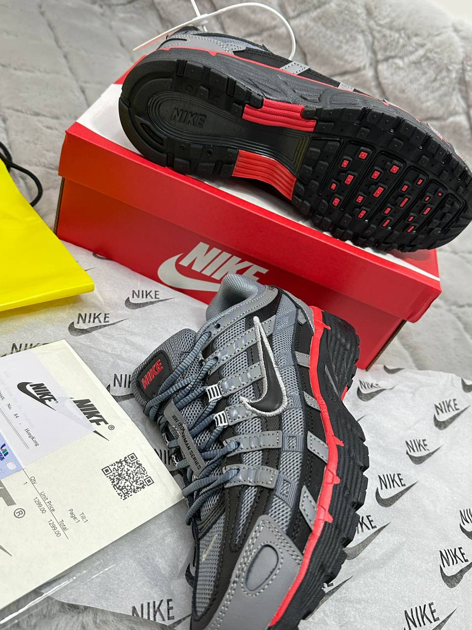 Nike P-6000 "Cool Grey/Black/University Red" IF6199-001 Trainers Men's Reps Sale UK Best Quality Replica