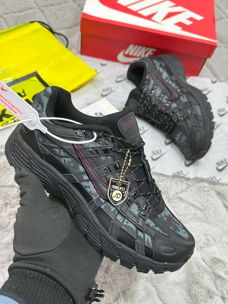 Nike P-6000 "Black/Burgundy Crush" HQ4054-001 Trainers Men's Reps Sale UK Best Quality Replica