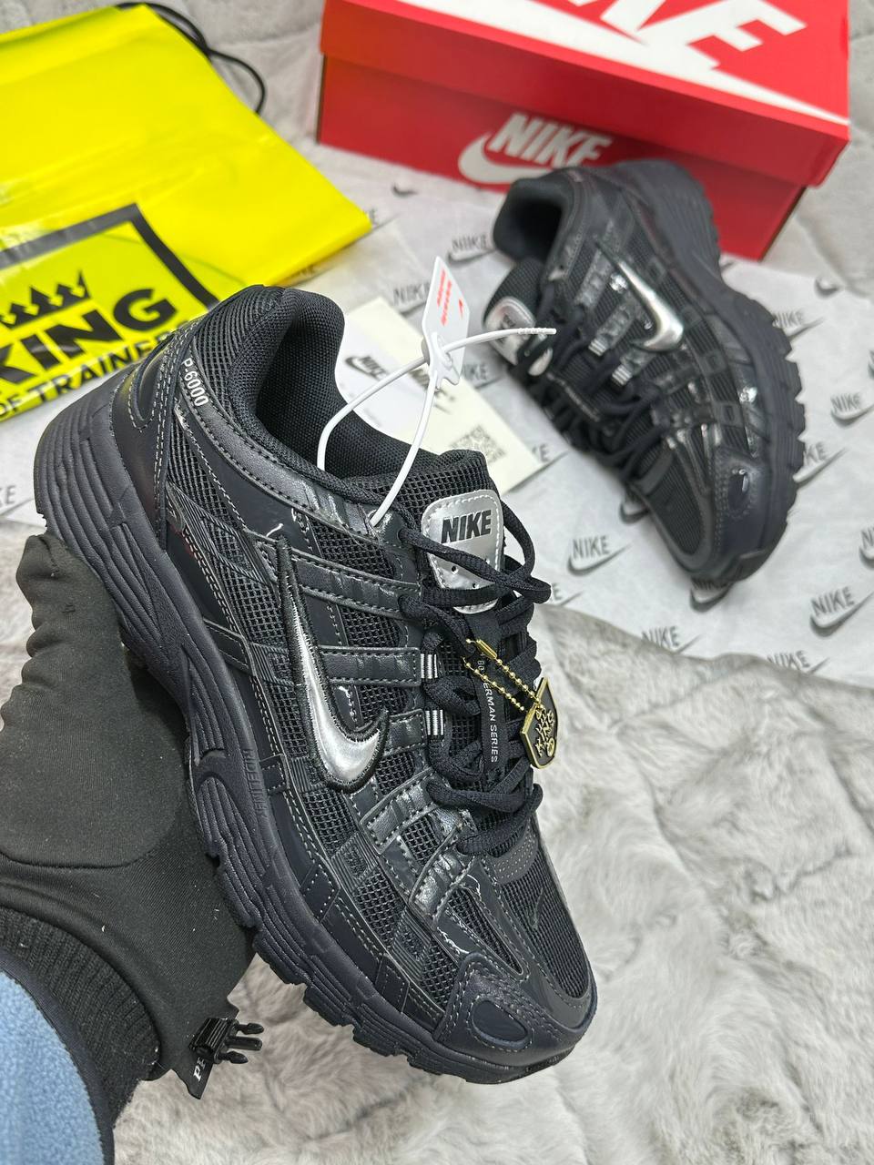 Nike P-6000 "Black/Metallic Silver" HF0015-002 Trainers Men's Reps Sale UK Best Quality Replica