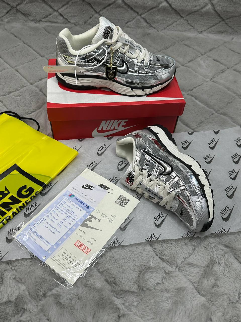Nike P-6000 "Metallic Silver/Sail/Black" CN0149-001 Trainers Men's Reps Sale UK Best Quality Replica