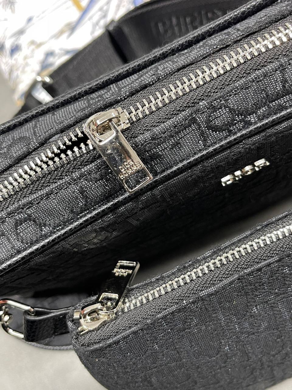 Dior Saddle Triple Pouch Oblique Jacquard Women's Bags in 2 Colors Reps Sale UK Best Quality AAA Replica