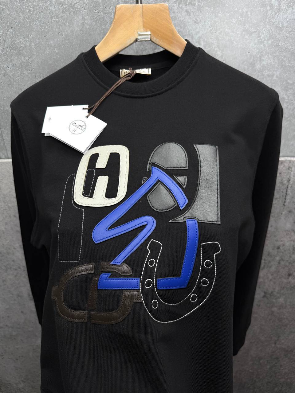 Hermes Horse Logo Crewneck Men's Women's Jumper in 2 Colors Reps UK Best Quality AAA Replica