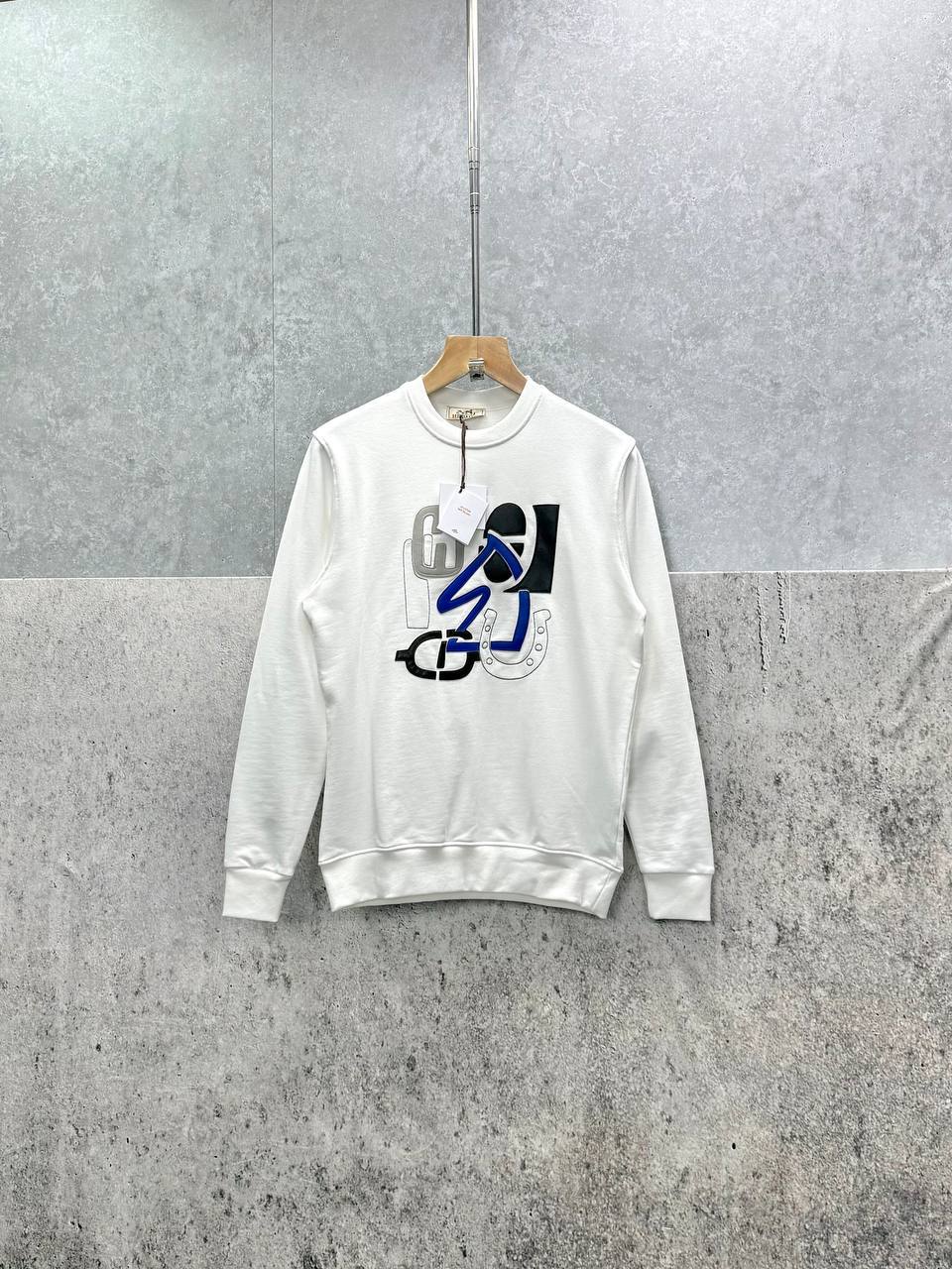 Hermes Horse Logo Crewneck Men's Women's Jumper in 2 Colors Reps UK Best Quality AAA Replica