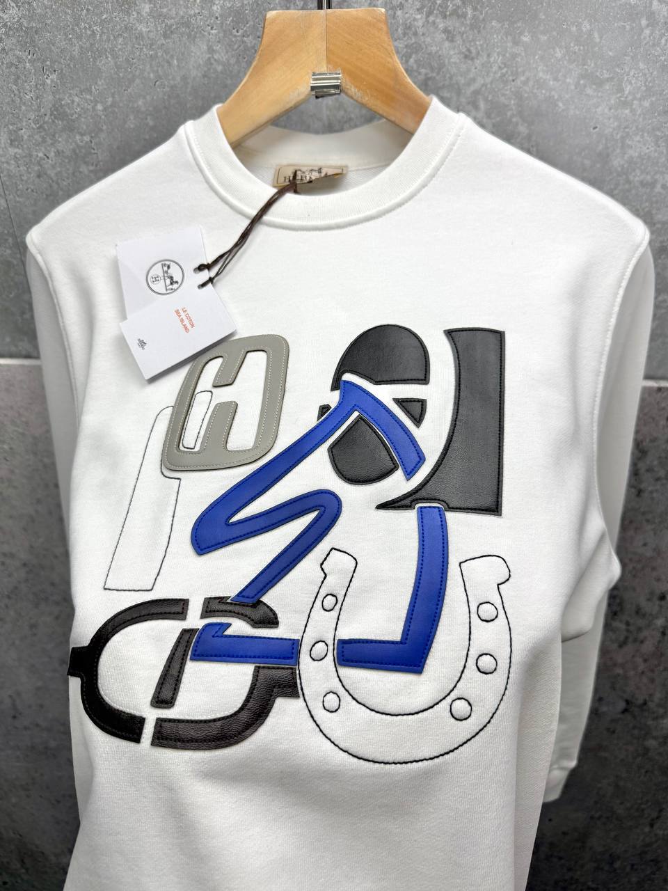 Hermes Horse Logo Crewneck Men's Women's Jumper in 2 Colors Reps UK Best Quality AAA Replica