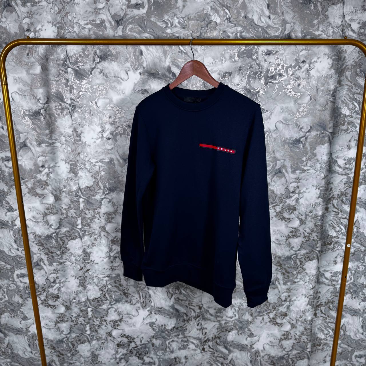 Prada Stretch-Woven Recycled Polyester Logo Patch Men's Women's Jumper in Different Colors Reps UK Best Quality AAA Replica