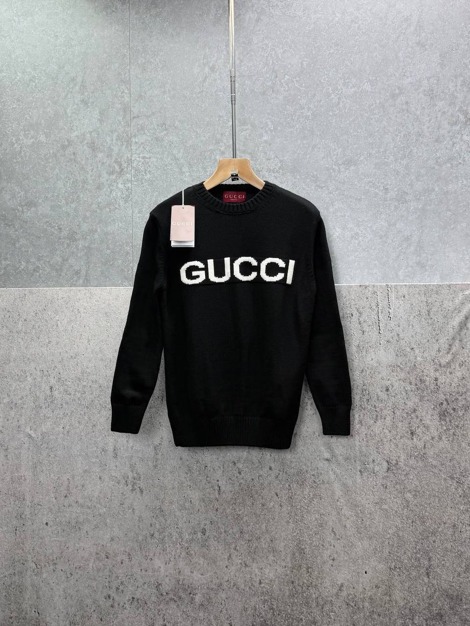 Gucci Crewneck Logo-Embroidered Wool Men's Women's Jumper in 2 Colors Reps UK Best Quality AAA Replica