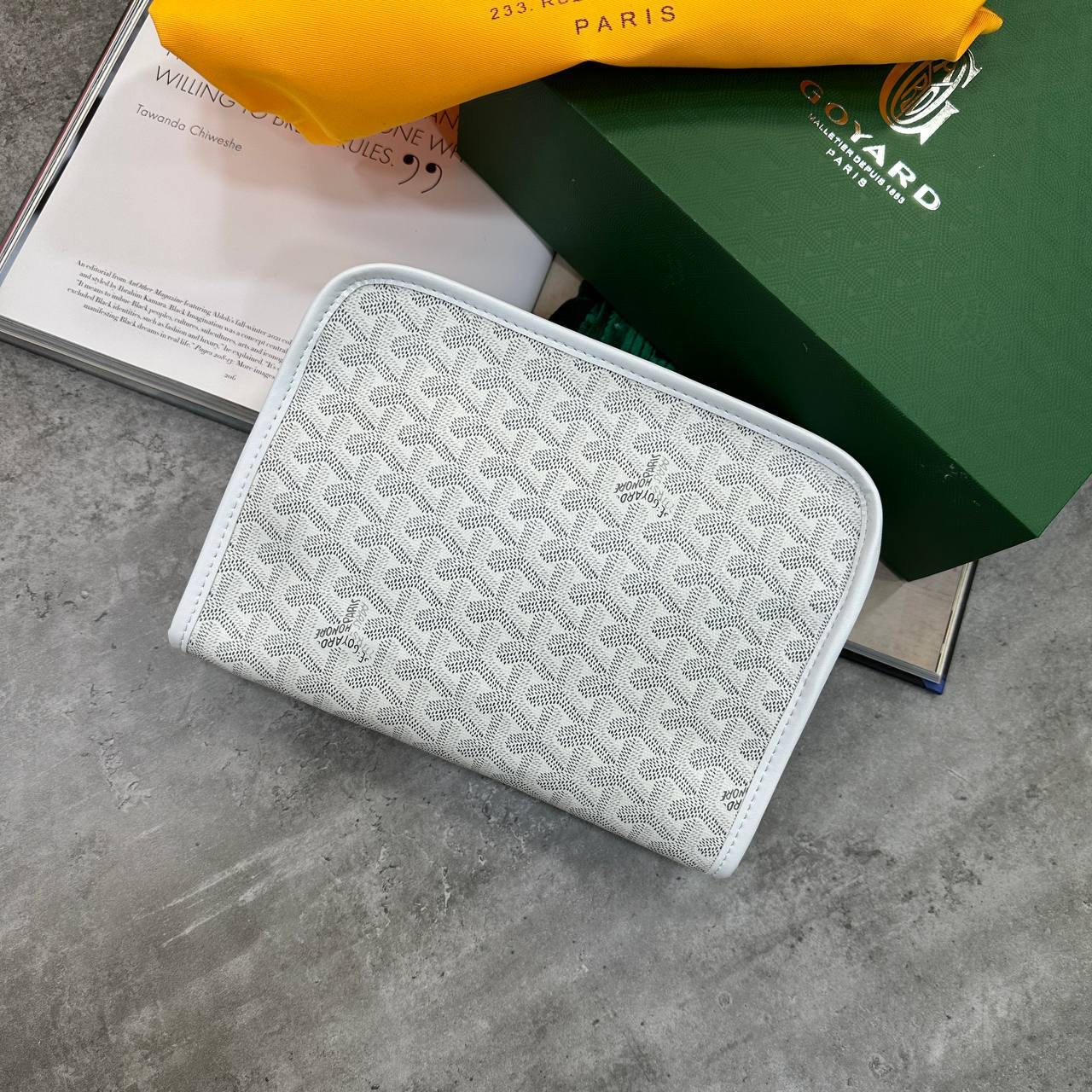 Goyard Jouvence MM Toiletry Bag Goyardine Canvas in Multiple Colors Reps Best Quality AAA Replica