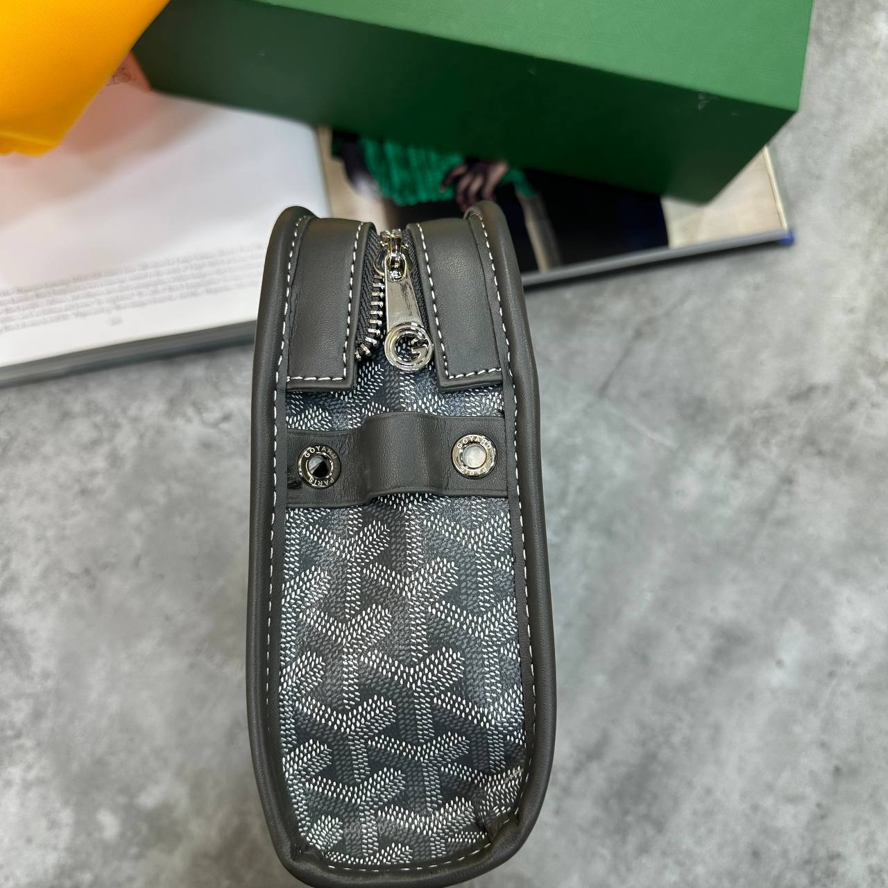 Goyard Jouvence MM Toiletry Bag Goyardine Canvas in Multiple Colors Reps Best Quality AAA Replica