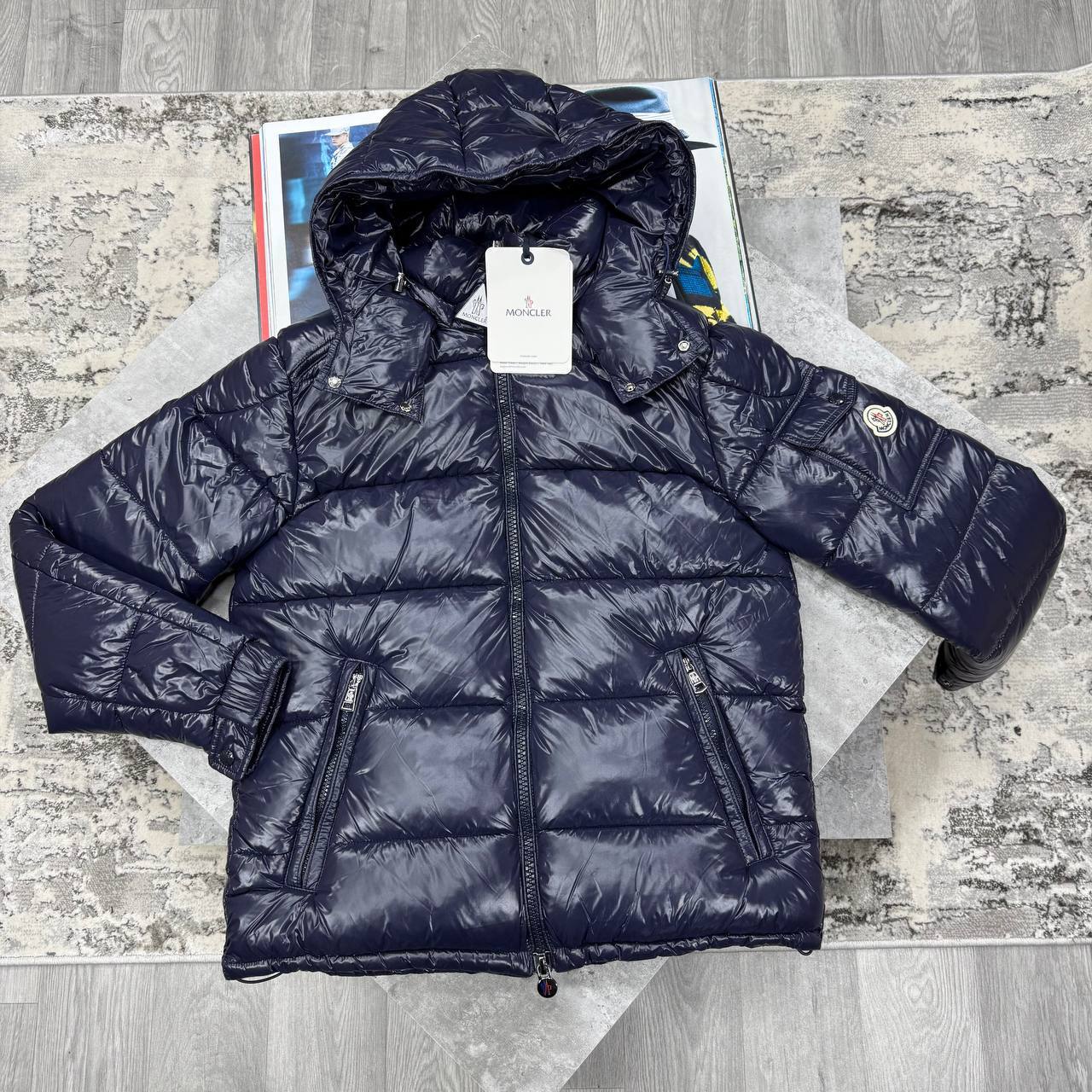 Moncler Maya Hooded Short Down Jackets Men's Women's in Different Colors Reps UK Sale Best Quality AAA Replica