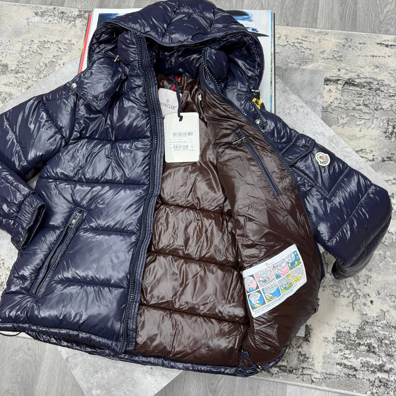 Moncler Maya Hooded Short Down Jackets Men's Women's in Different Colors Reps UK Sale Best Quality AAA Replica
