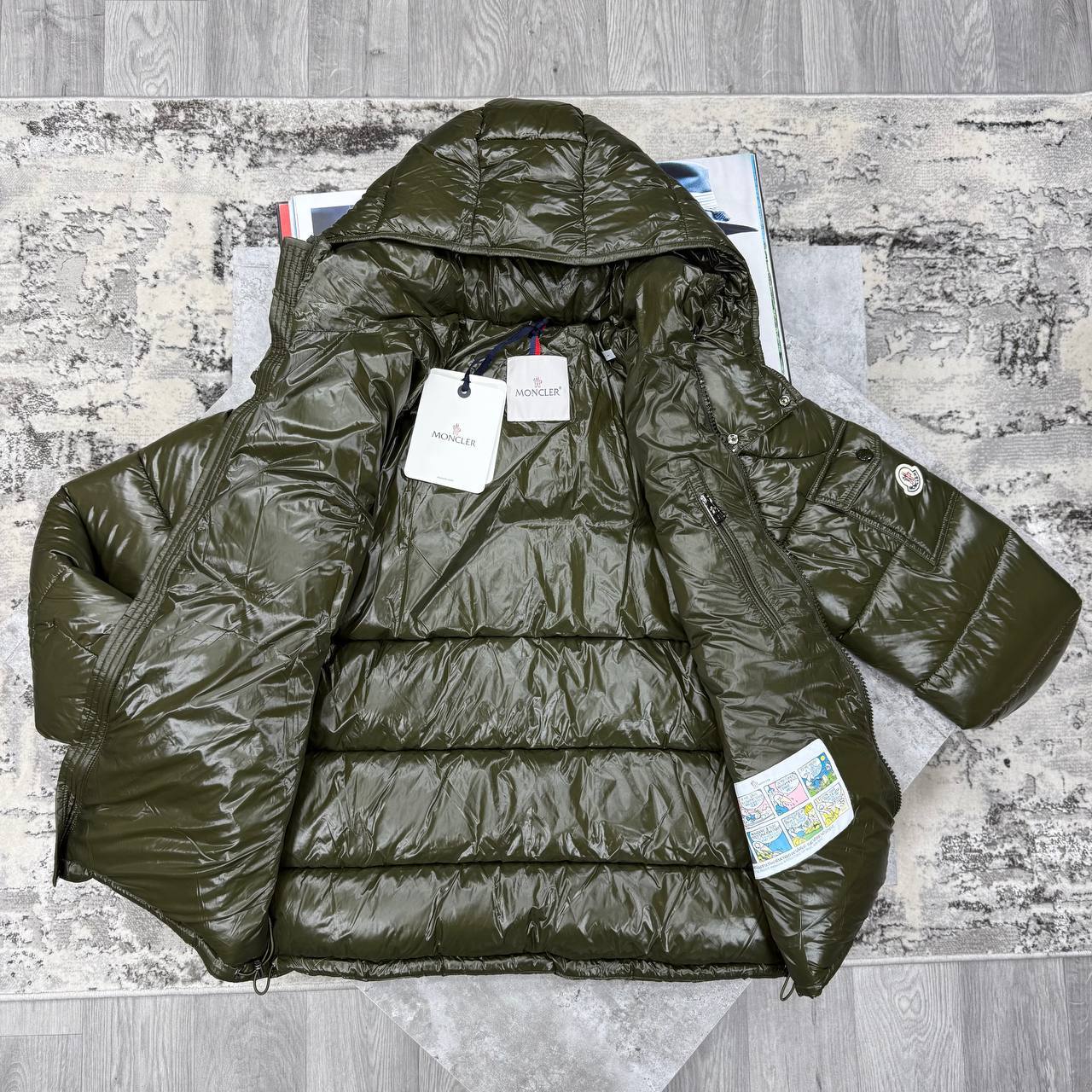 Moncler Maya Hooded Short Down Jackets Men's Women's in Different Colors Reps UK Sale Best Quality AAA Replica