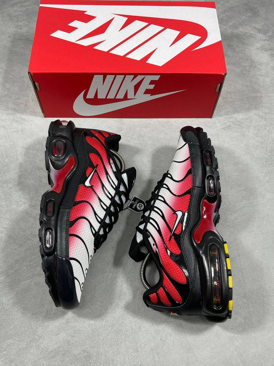 Nike Air Max Plus TN "Pure Platinum University Red" Trainers Men's Reps Sale UK Best Quality Replica