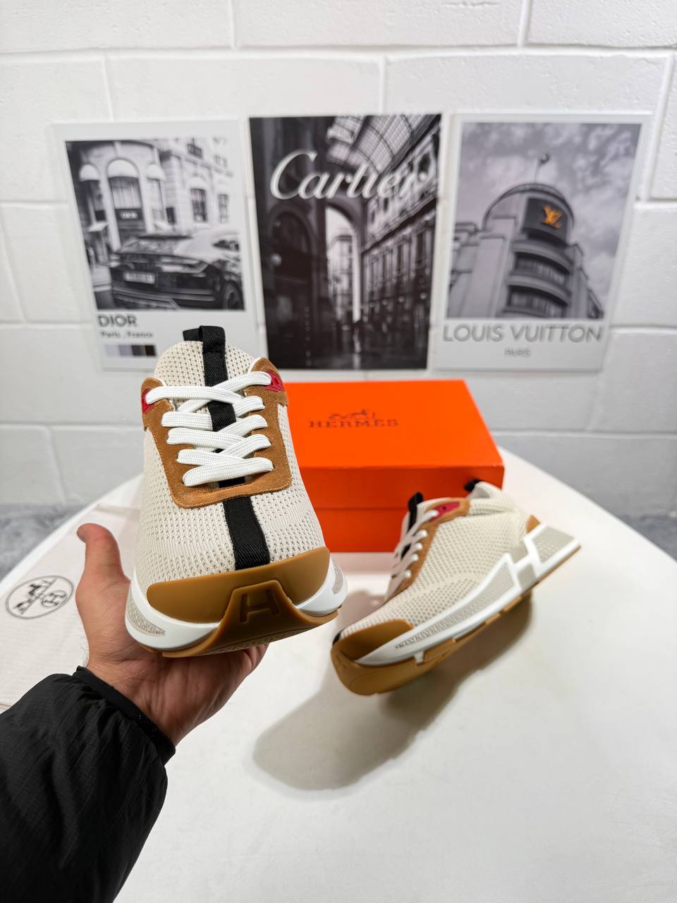 Hermes Heros Sports Casual Fashion Sneakers Men's in Different Colors Reps Sale UK Best Quality Replica
