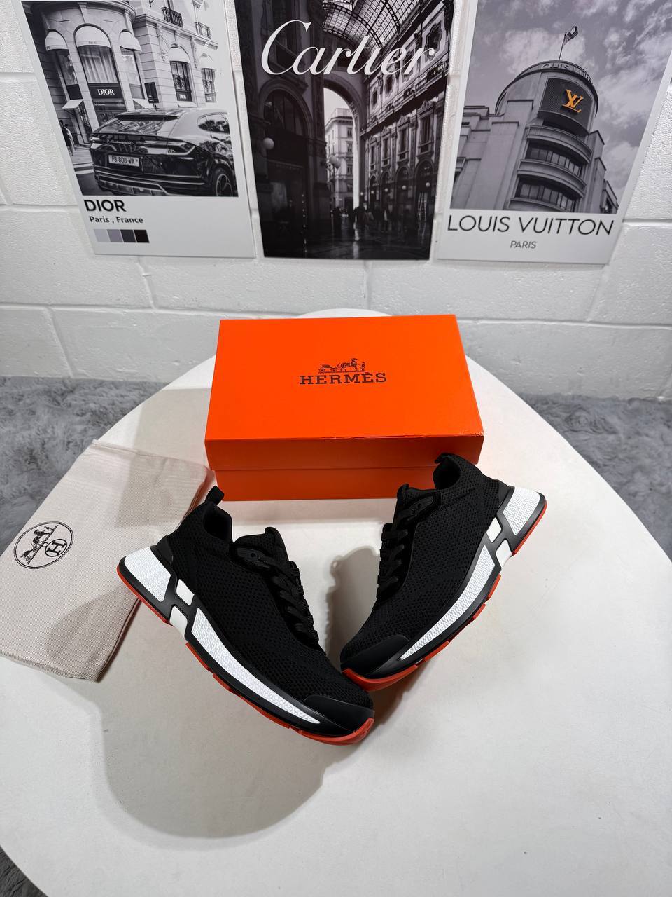 Hermes Heros Sports Casual Fashion Sneakers Men's in Different Colors Reps Sale UK Best Quality Replica