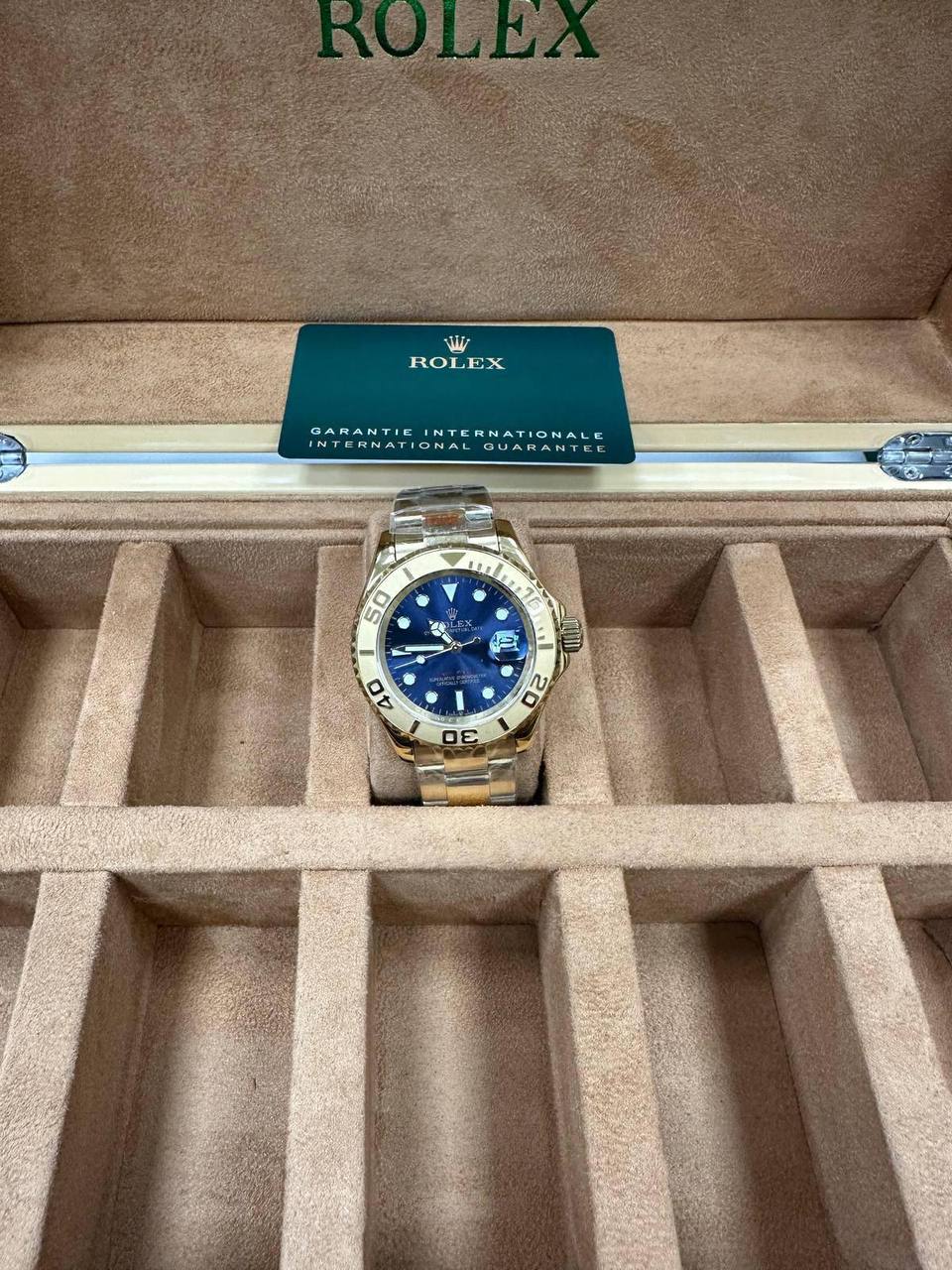 Rolex Yacht-Master Men's Watch in a Two-Tone with Blue Dial UK Replica AAA Best Quality Reps