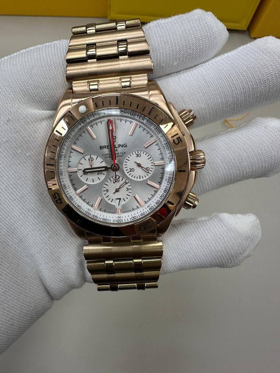 Breitling Chronometer 1884 Full Rose Gold Swiss Men's Watch UK Best Quality Reps AAA Replica