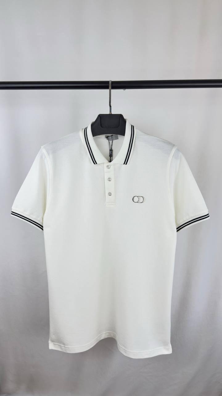Dior CD Icon Striped Polo Shirts Men's in 2 Colors Reps Sale UK Best Sale Quality AAA Replica