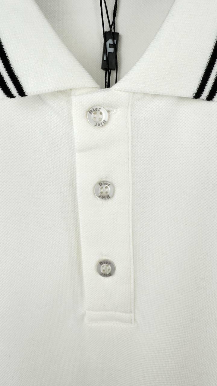 Dior CD Icon Striped Polo Shirts Men's in 2 Colors Reps Sale UK Best Sale Quality AAA Replica