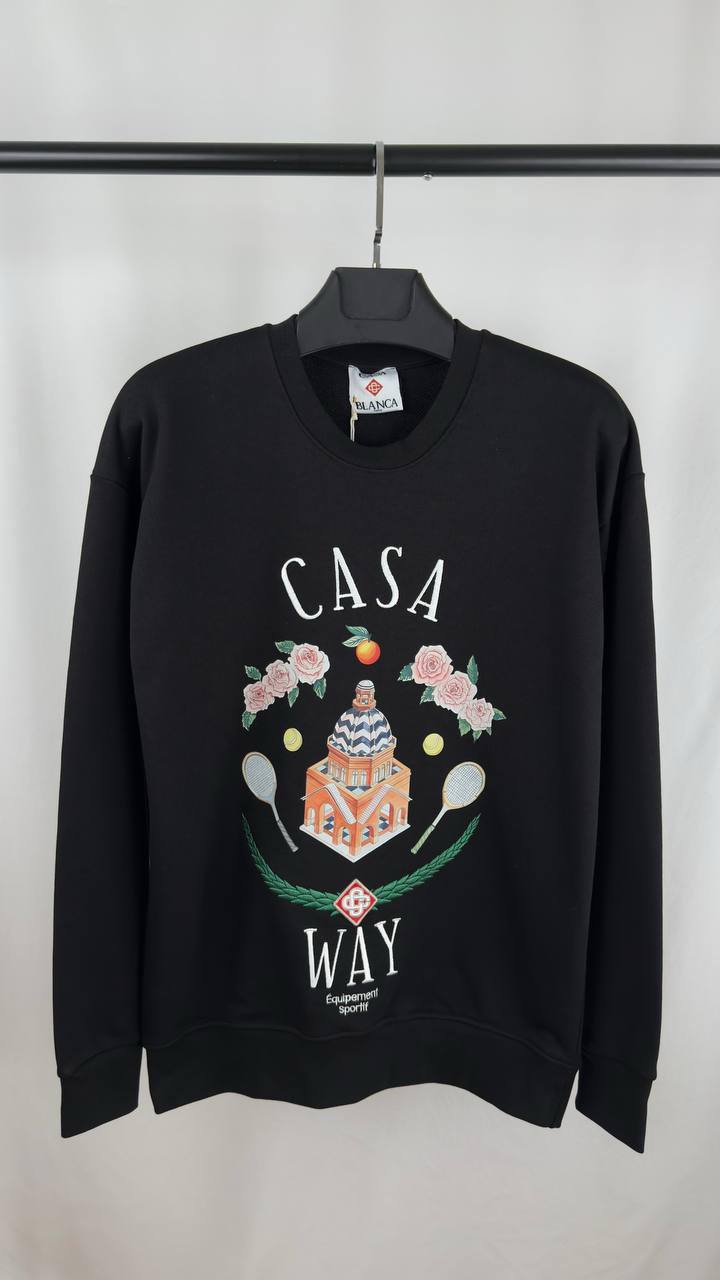 Casablanca Casa Way Crewneck Men's Women's Jumper in 2 Colors Reps Sale UK Best Quality AAA Replica