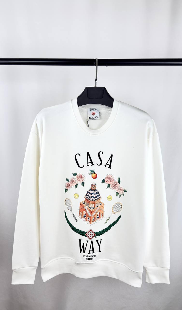Casablanca Casa Way Crewneck Men's Women's Jumper in 2 Colors Reps Sale UK Best Quality AAA Replica