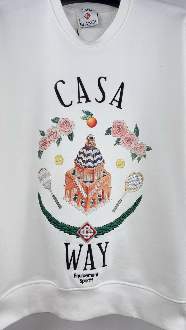 Casablanca Casa Way Crewneck Men's Women's Jumper in 2 Colors Reps Sale UK Best Quality AAA Replica