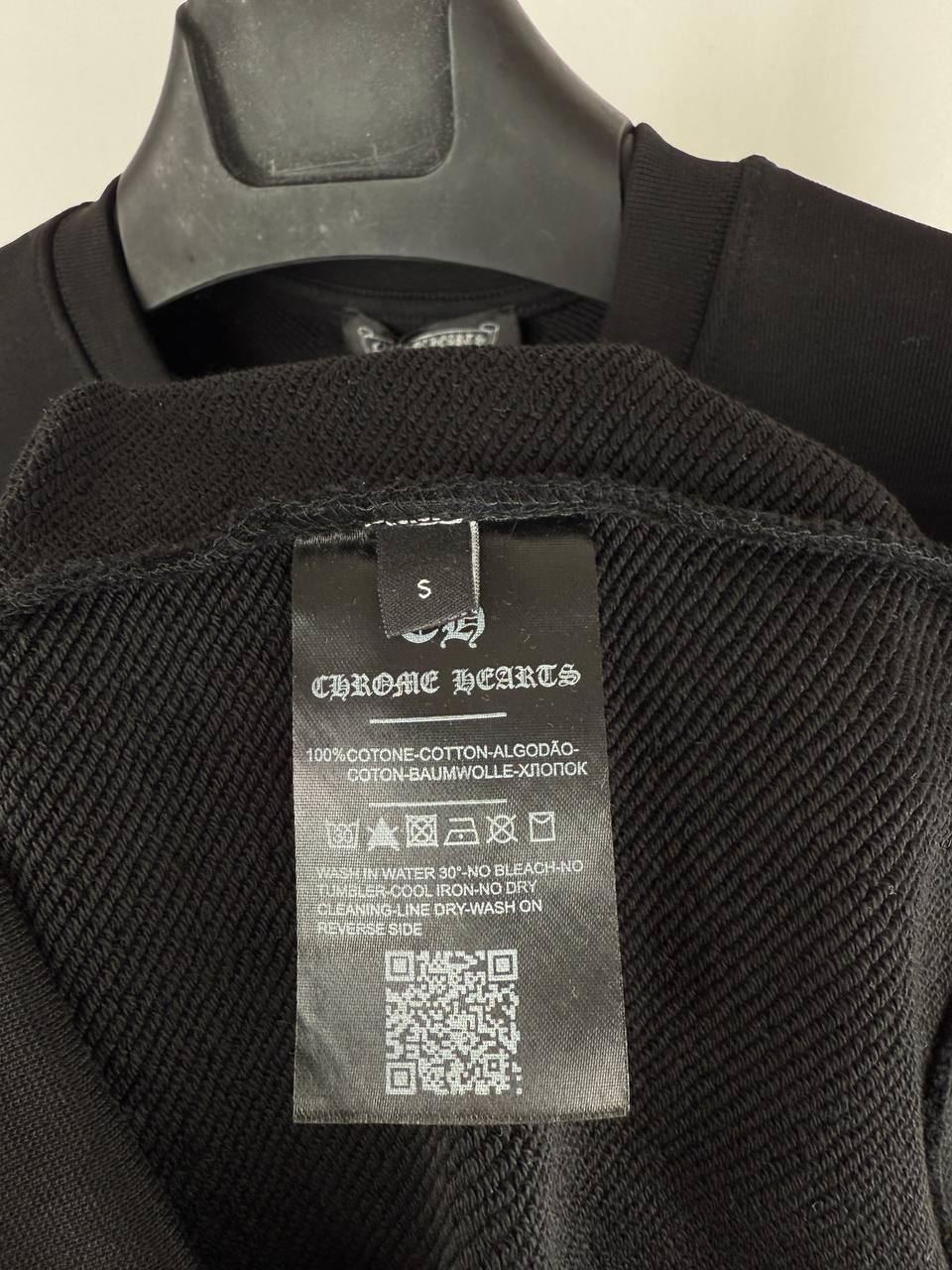 Chrome Hearts Smoke Effect Graphic Horseshoe Crewneck Hoodie Men's Women's in 2 Colors Reps Sale UK Best Quality AAA Replica