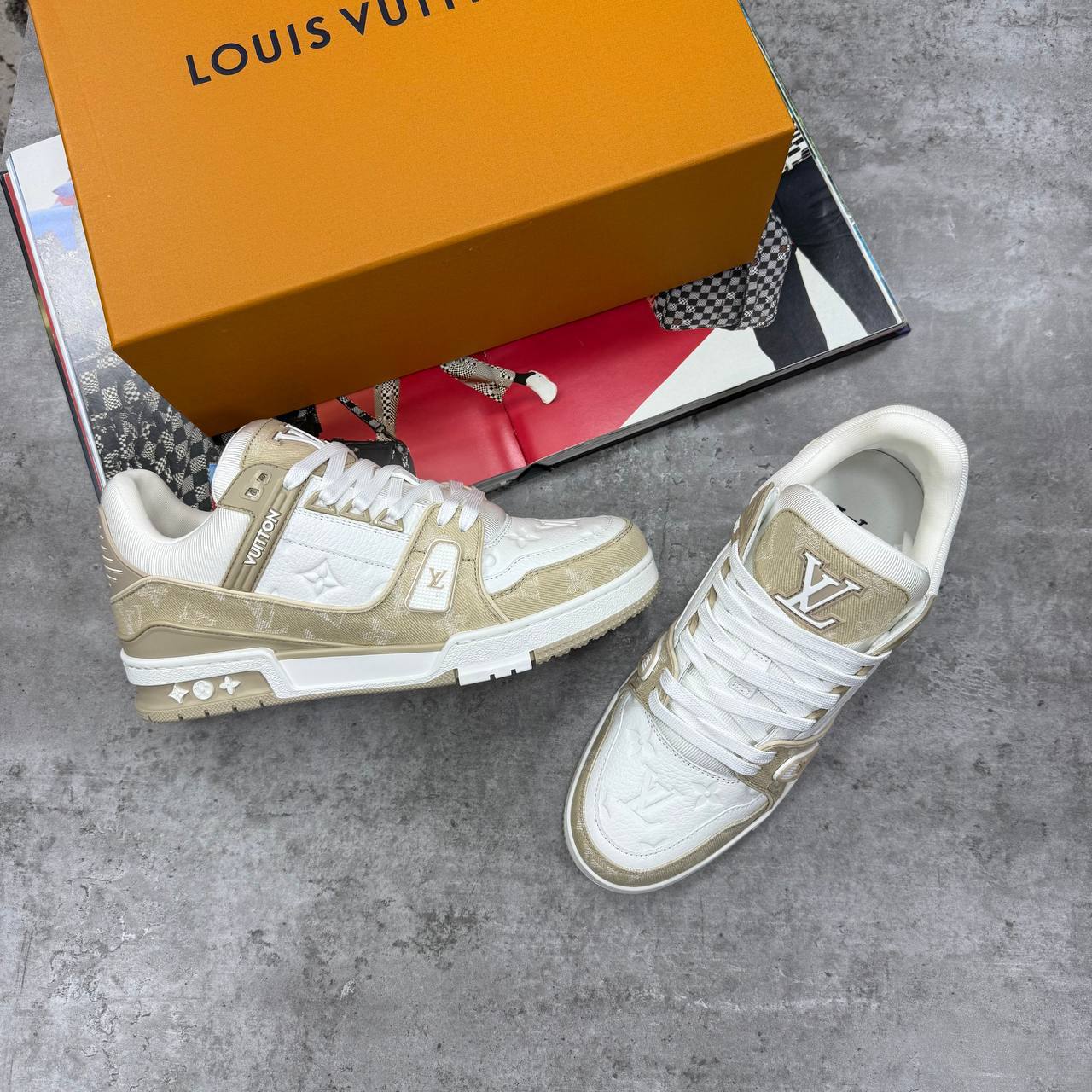 Louis Vuitton LV Men's Trainers Monogram Denim in Different Colors Reps UK Best Quality AAA Replica