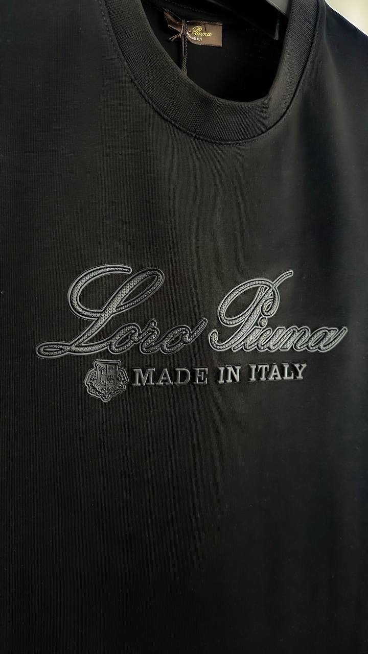 Loro Piana Embossed Logo Men's Women's T-Shirt in 2 Colors Reps UK Best Quality AAA Replica