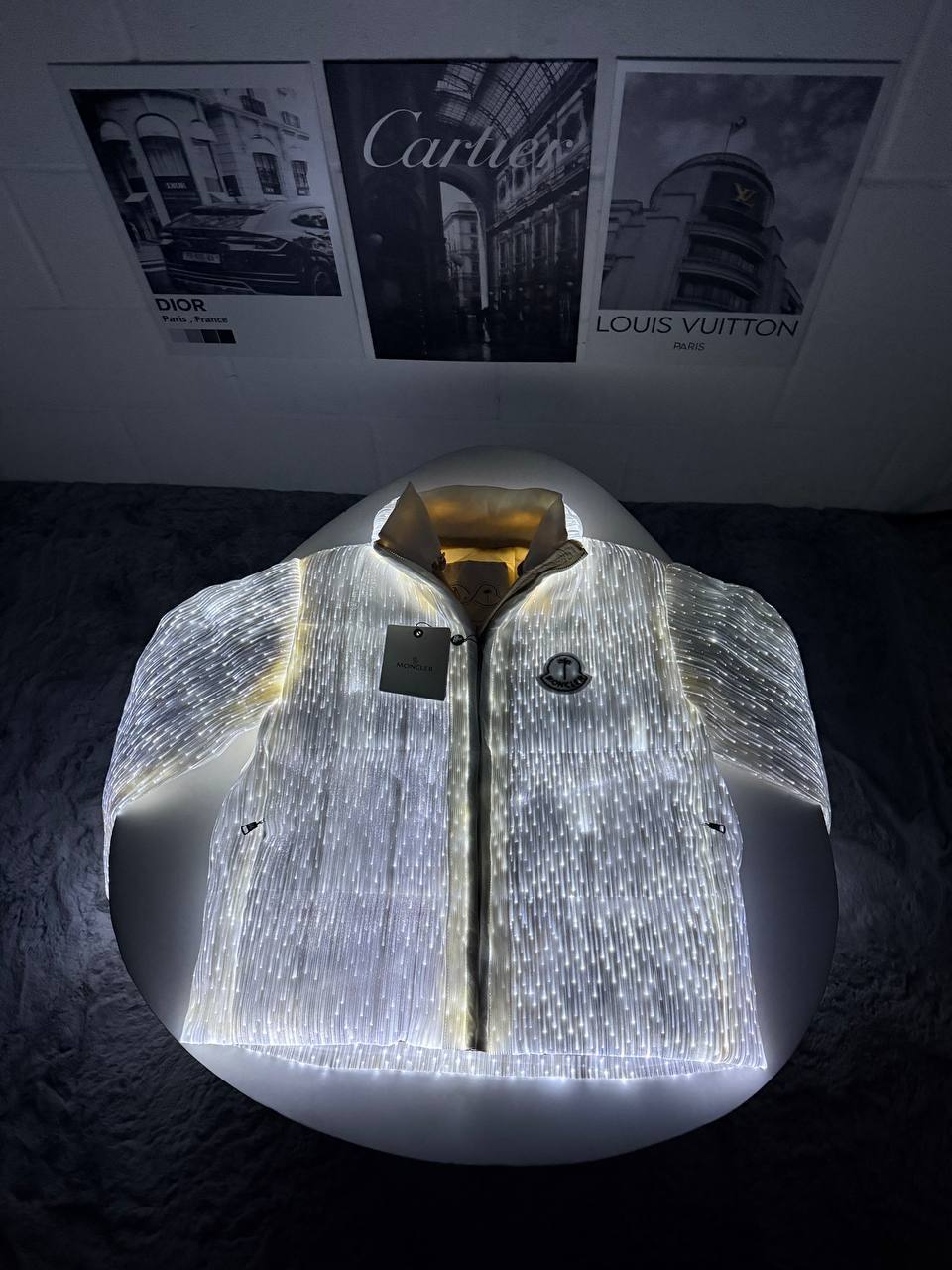 Moncler Maya 70 by Palm Angels Jackets Men's Women's in White Color Reps UK Sale Best Quality AAA Replica