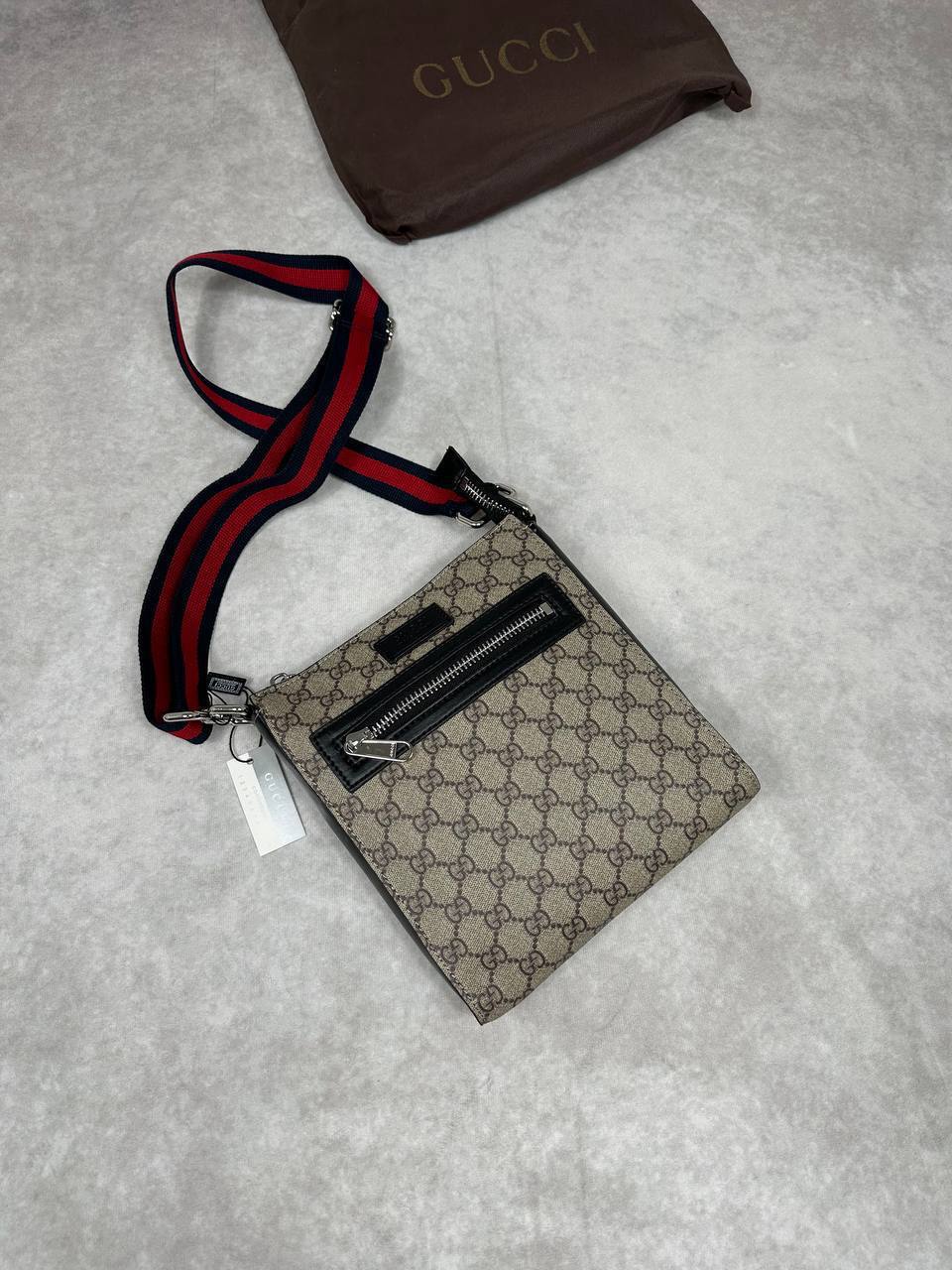 Gucci GG Supreme Canvas Messenger Men's Bag with Dust Bag in 2 Colors Reps Best Quality AAA Replica