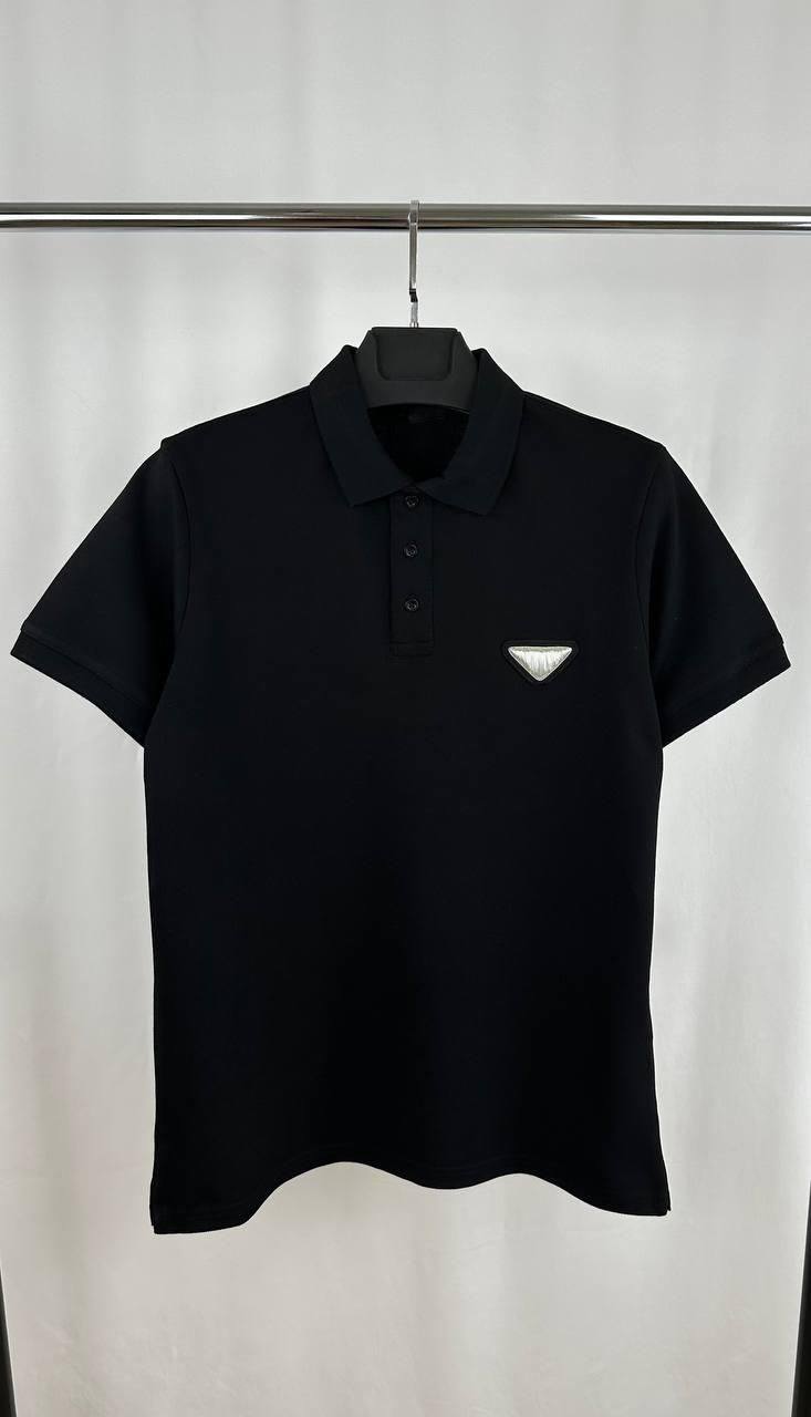 ⁠Prada Triangle-Logo Cotton Piqué Polo Shirts Men's in 2 Colors Reps Sale UK Sale Best Quality AAA Replica